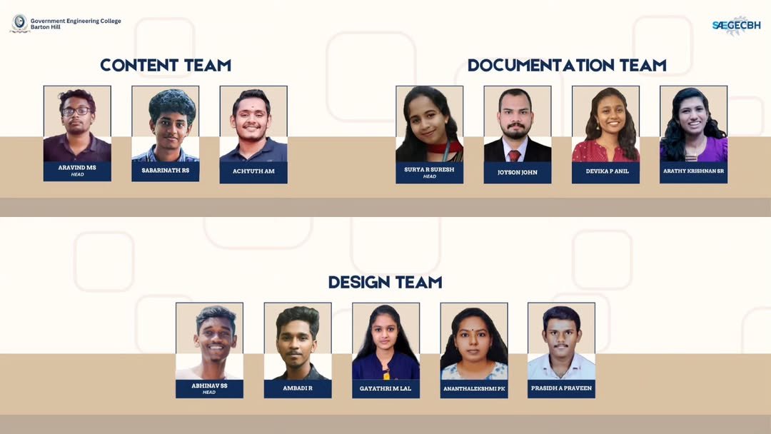 Content, Documentation & Design Team Banner